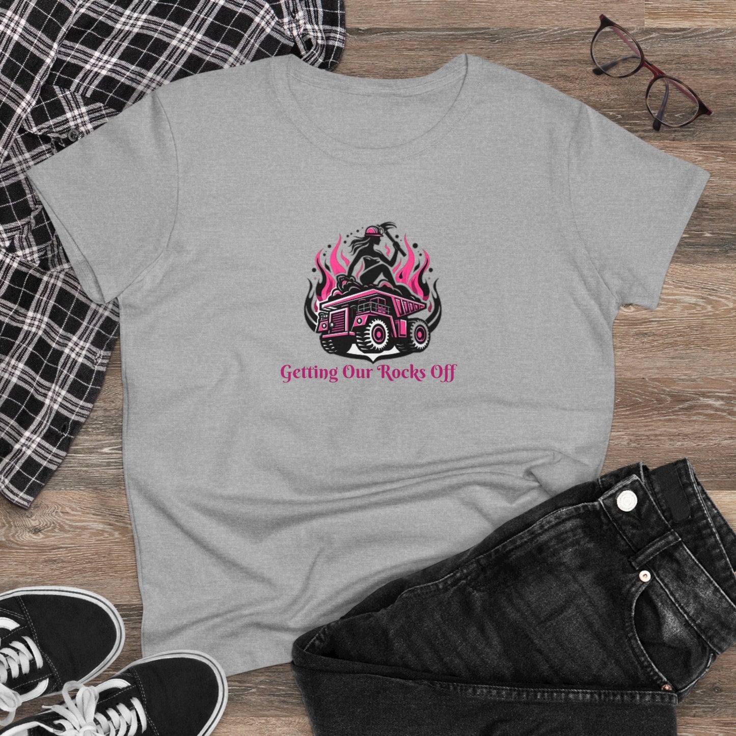 Cotton Tee - Women in Mining T-Shirt - Women In Mining
