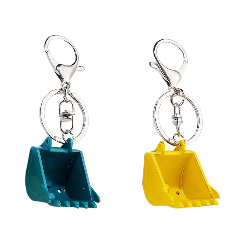 Alloy Excavator Bucket Keychains for Keys or Bags - Women In Mining