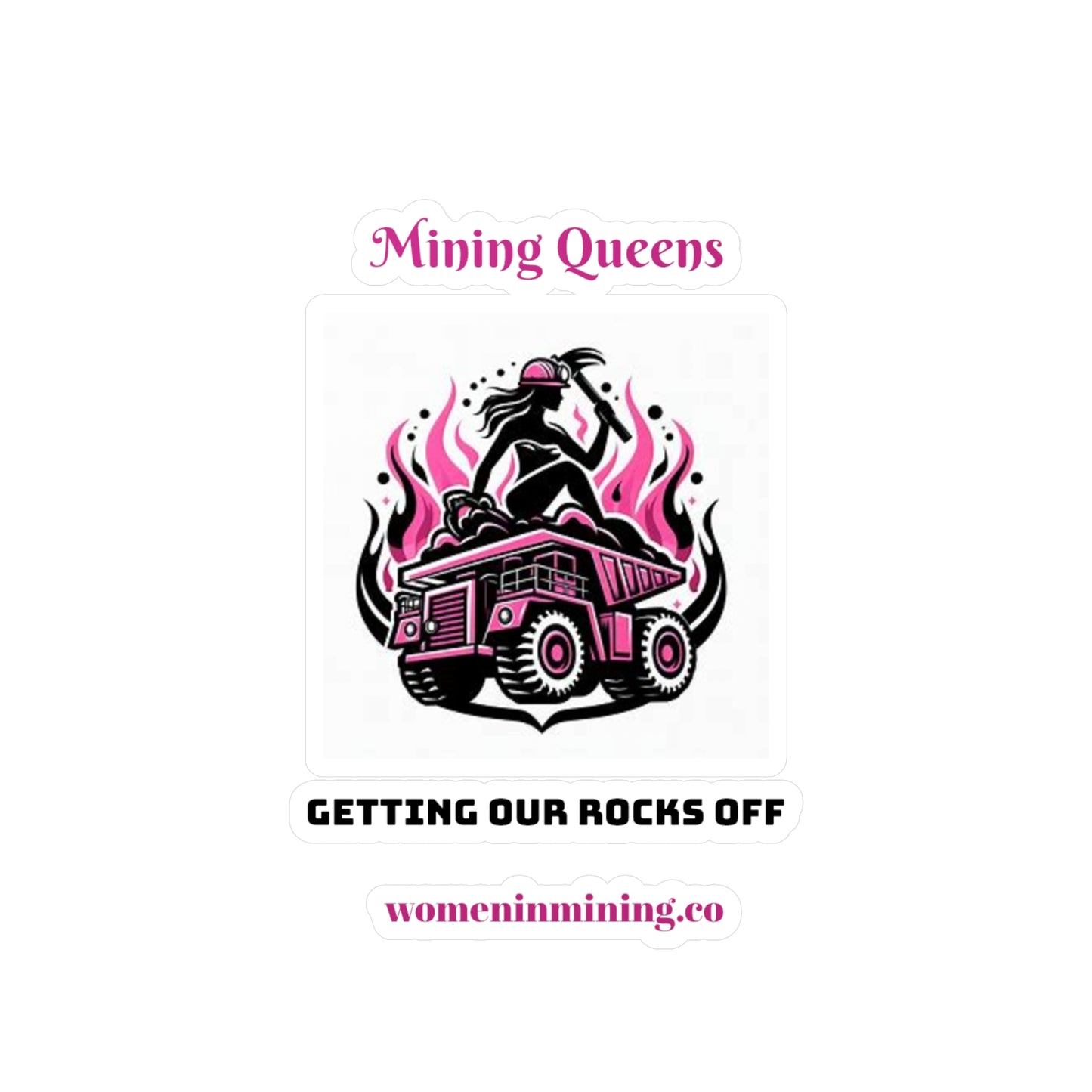 Kiss-Cut Vinyl Decals - Women In Mining