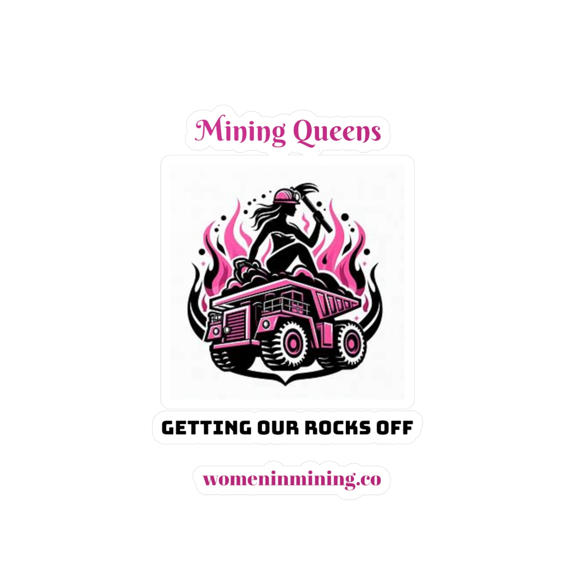 Kiss-Cut Vinyl Decals - Women In Mining