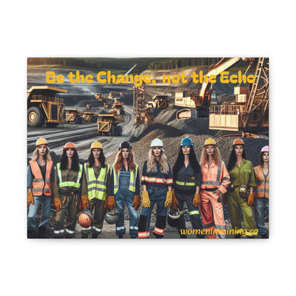 Empowerment Wall Art, Be the Change, Motivational Decor, Women's Inspiration, Gift for Her, Gender Equality