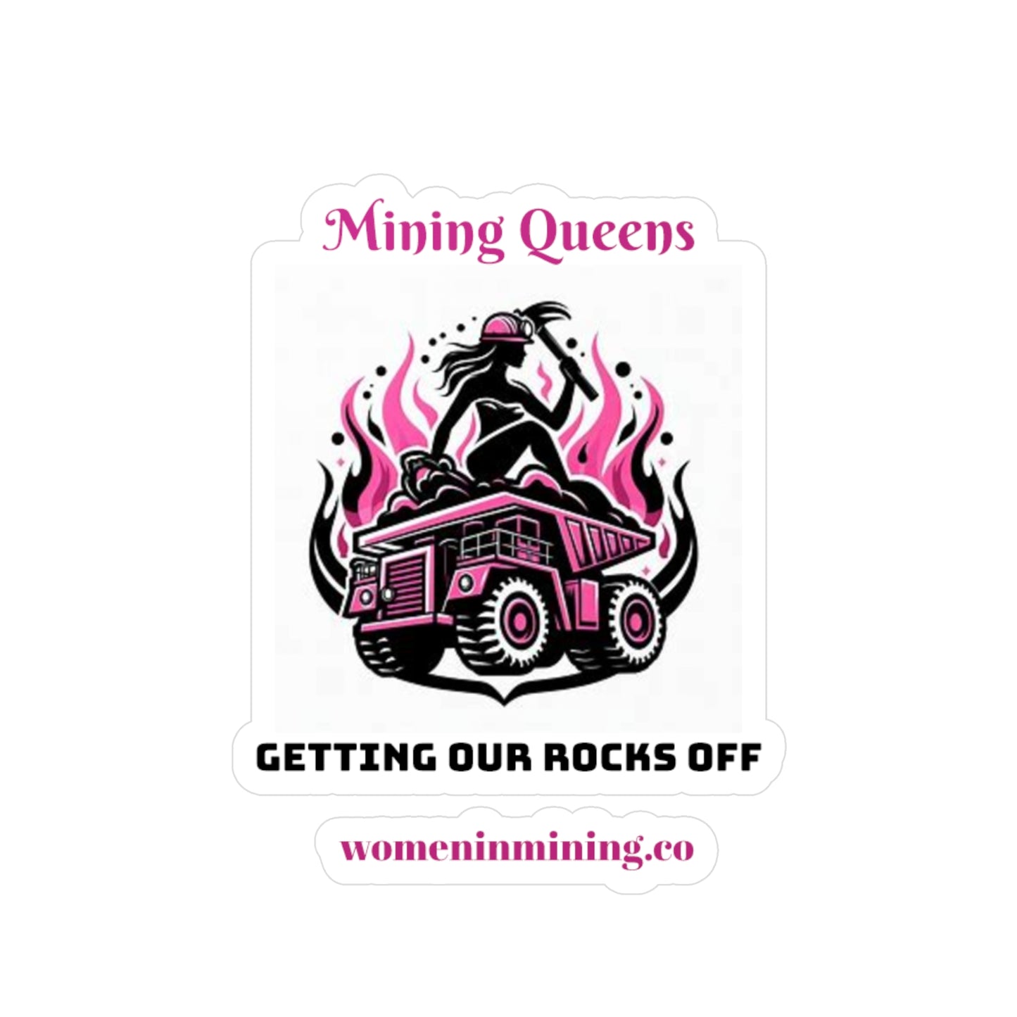 Kiss-Cut Vinyl Decals - Women In Mining