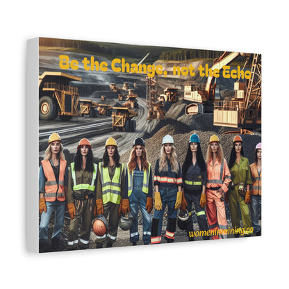 Empowerment Wall Art, Be the Change, Motivational Decor, Women's Inspiration, Gift for Her, Gender Equality