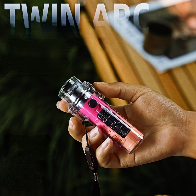 Ignite your outdoor adventures with the Rechargeable Electric Lighter! Featuring a savvy LED compass, a double arc for flameless ignition, USB charging, and portability for on-the-go use. It's water-resistant, doubles as an L - Women In Mining