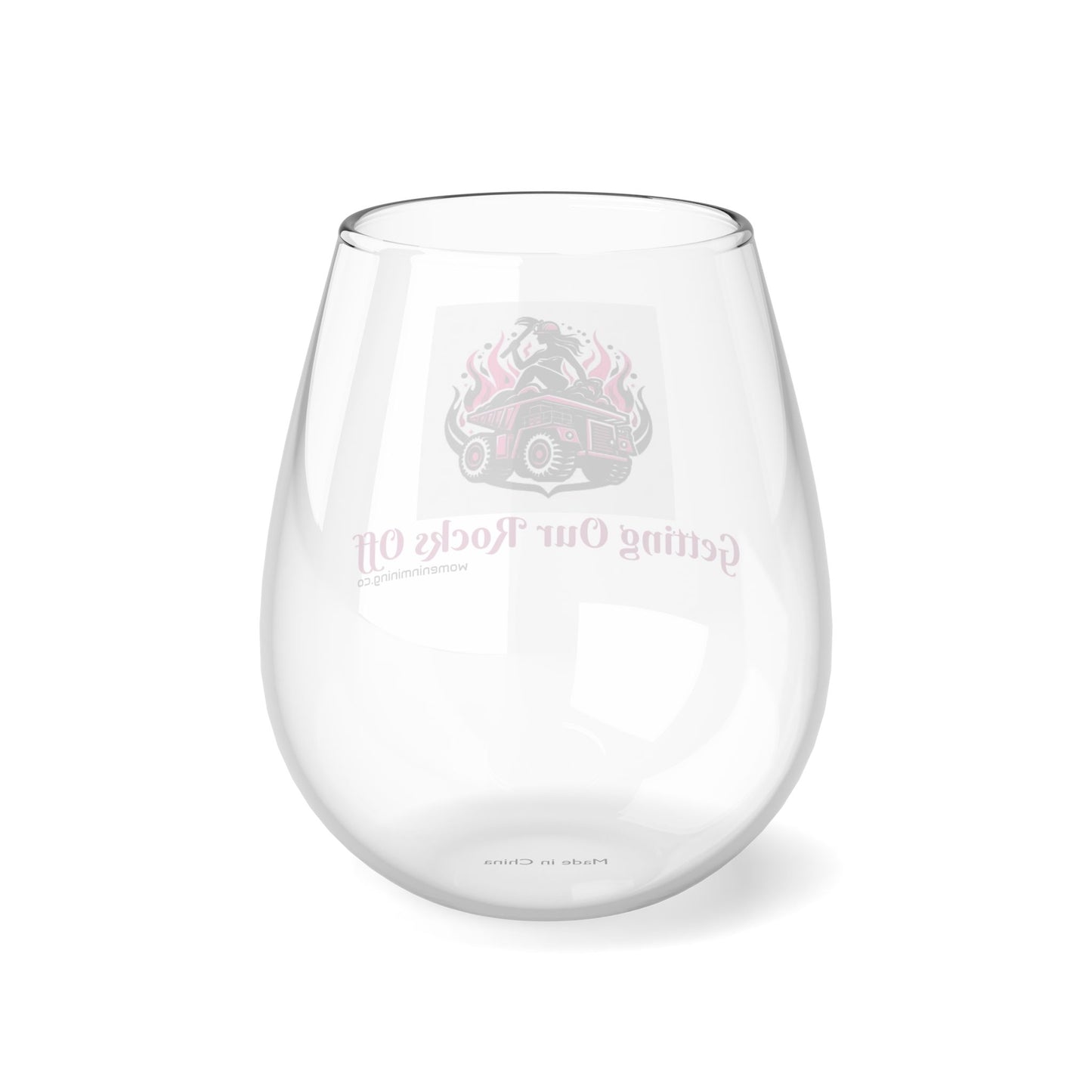 Stemless Wine Glass, 11.75oz - Women In Mining