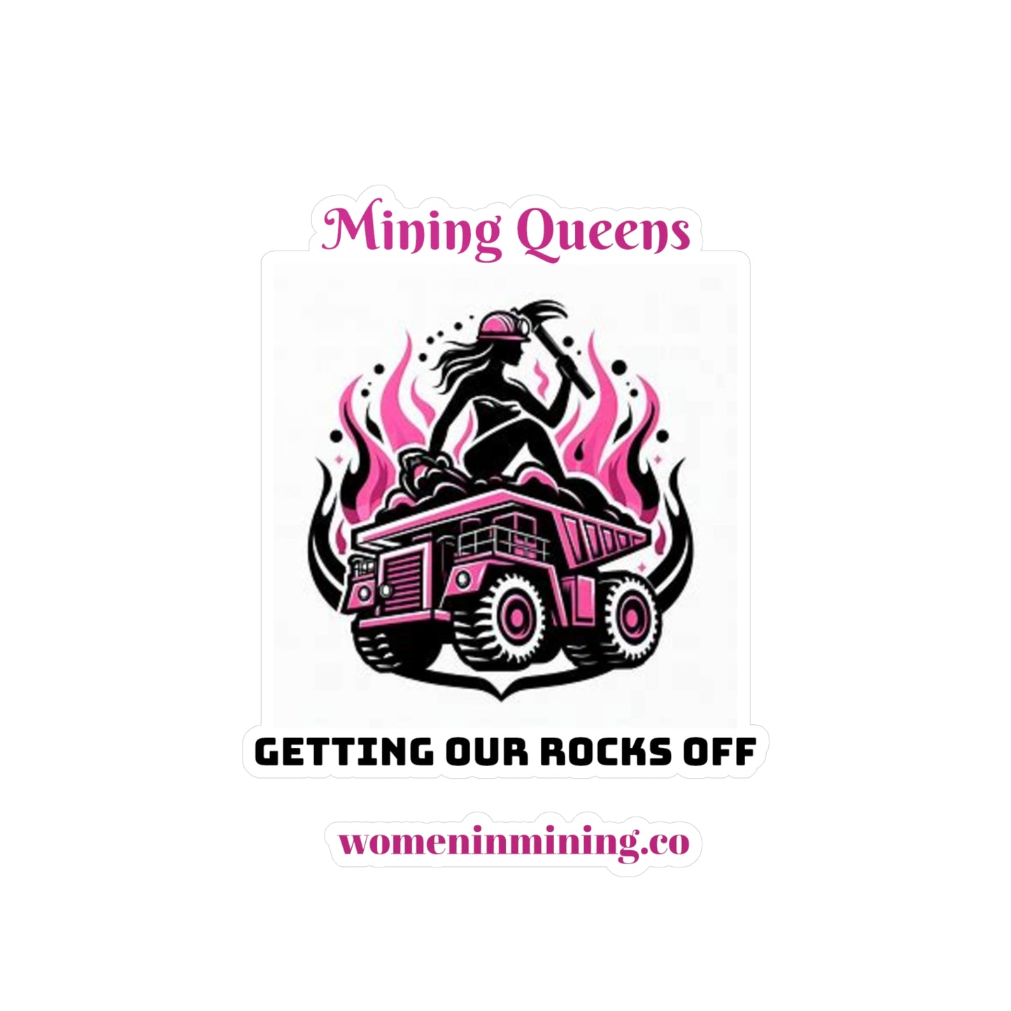 Kiss-Cut Vinyl Decals - Women In Mining