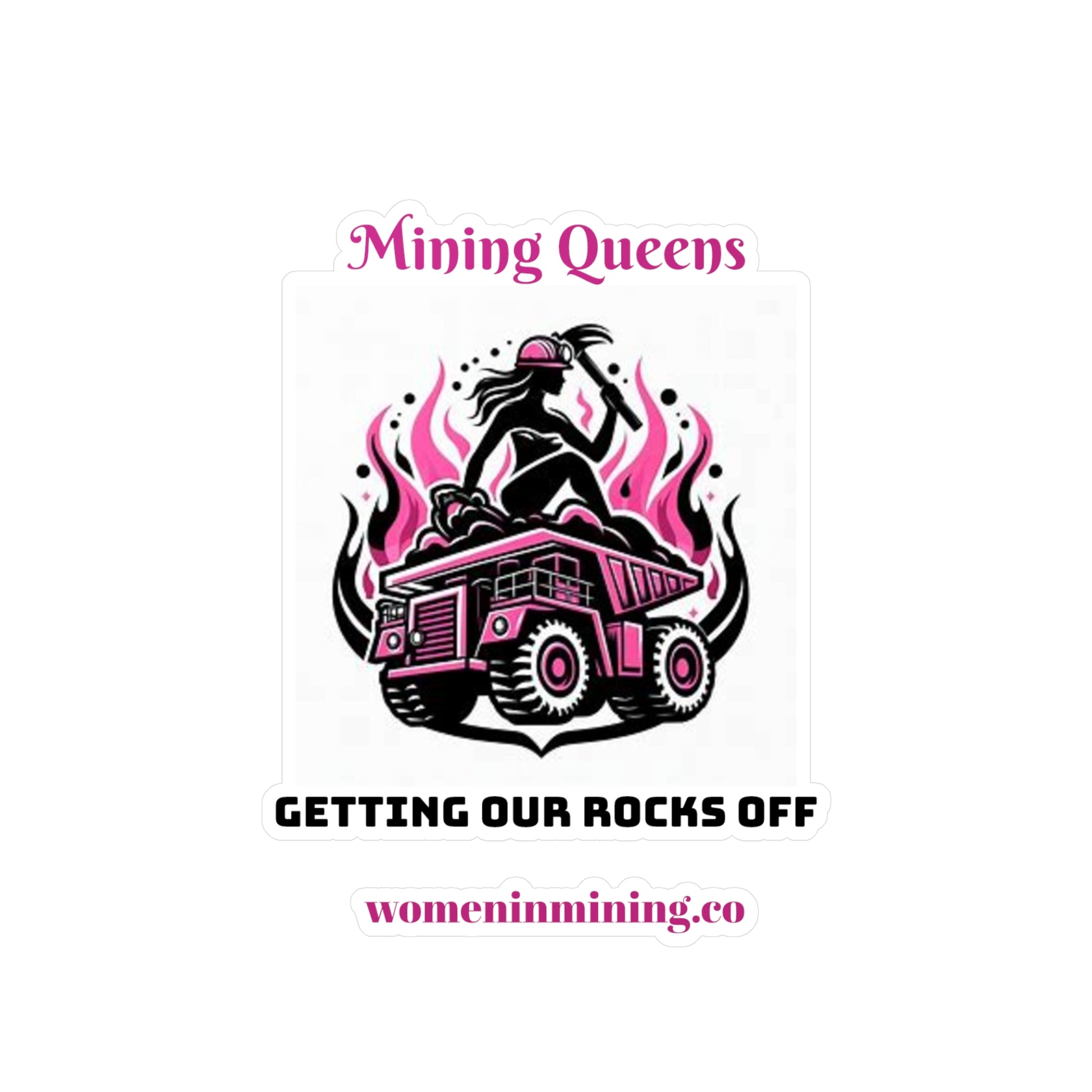 Kiss-Cut Vinyl Decals - Women In Mining