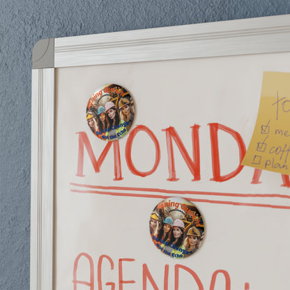 Mining Queens Button Magnet, Inspirational Magnet for Women in Mining, Women Empowerment, Gift for Miners