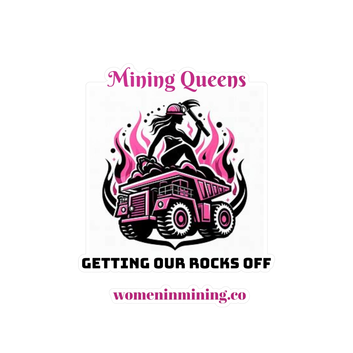 Kiss-Cut Vinyl Decals - Women In Mining