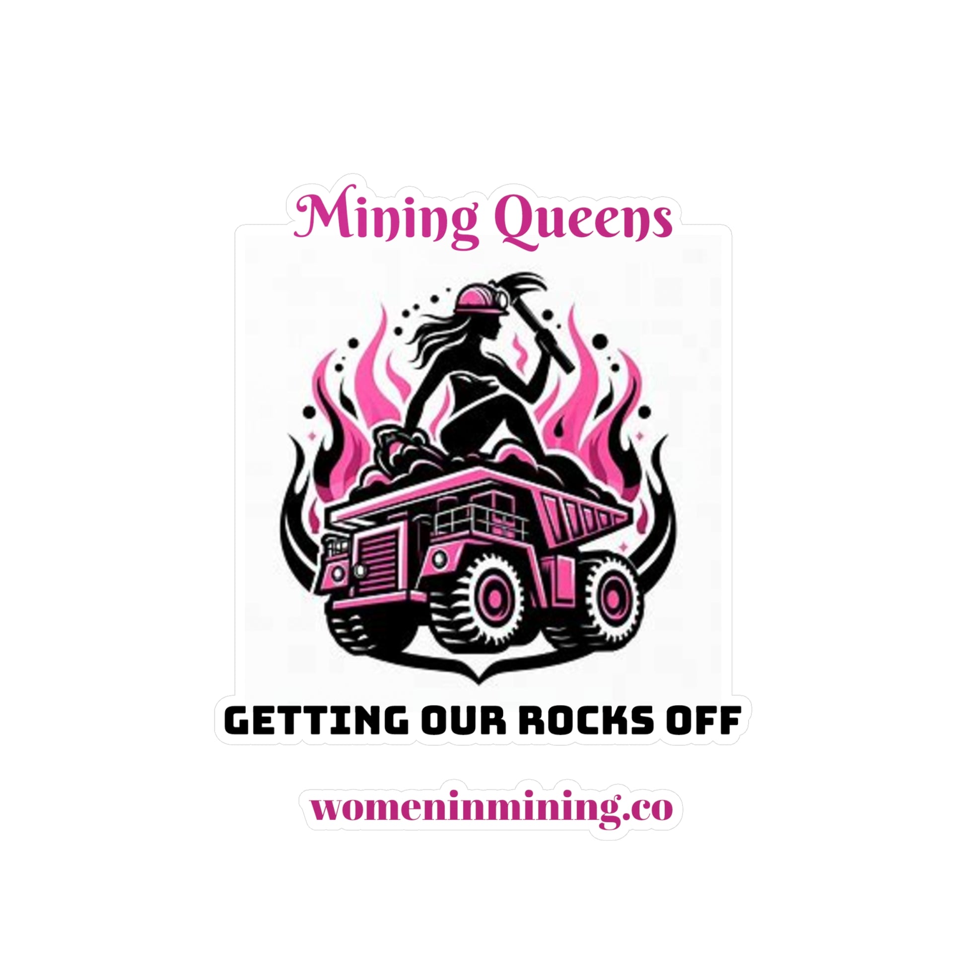 Kiss-Cut Vinyl Decals - Women In Mining