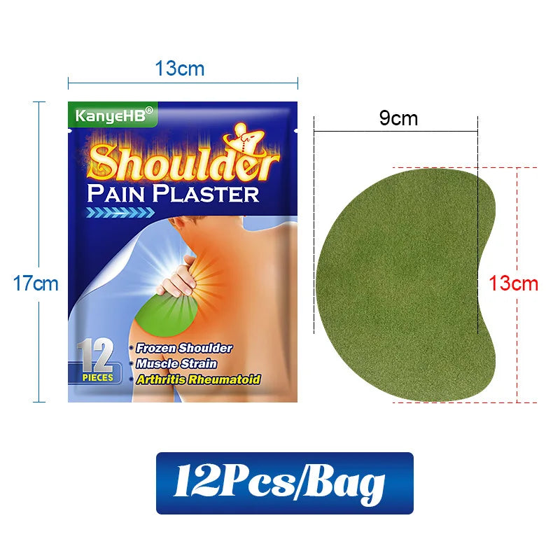 12/24pcs Wormwood Shoulder Neck Patch Cervical Joint Medical Plaster Relieves Deltoid Muscle Strain Arthritis - Women In Mining