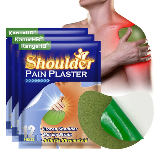 12/24pcs Wormwood Shoulder Neck Patch Cervical Joint Medical Plaster Relieves Deltoid Muscle Strain Arthritis - Women In Mining