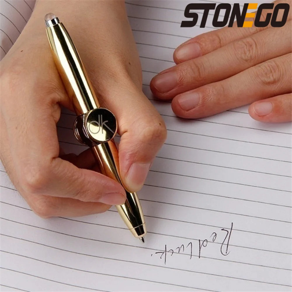 Relieve Stress Spinner Pen Gyroscope Decompression Light Ball Pen Shape Finger Gyro Writing Pen - Women In Mining