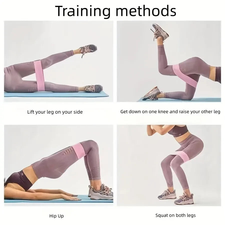 Elastic Yoga - Booty Shaping Stretch Training Band Squat Resistance Band, Butt Circle, Portable Sports Fitness Body Tension Band - Women In Mining
