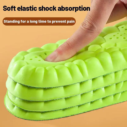 4D Sport Insole Super Soft Shoes Sole Pads for Feet Shock Absorption Shoe Sole Arch Support Orthopedic Inserts - Women In Mining