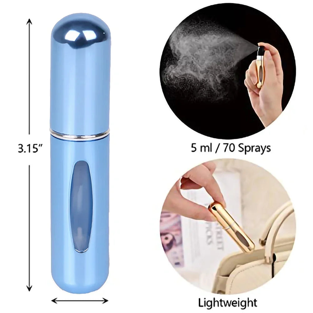 5ml Portable Perfume Atomizer Refillable Bottles - Empty Spray Bottle - Women In Mining