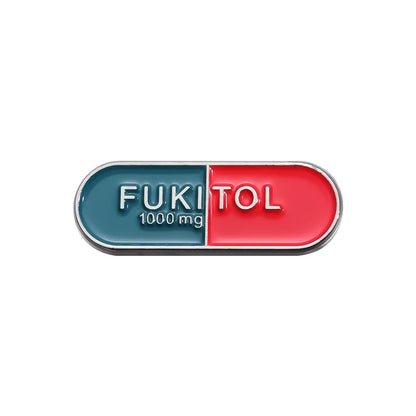 Enamel Pins for back packs Fukitol Pill - Women In Mining