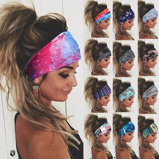 Tie Dye Yoga Sport Sweat Headband - Women In Mining