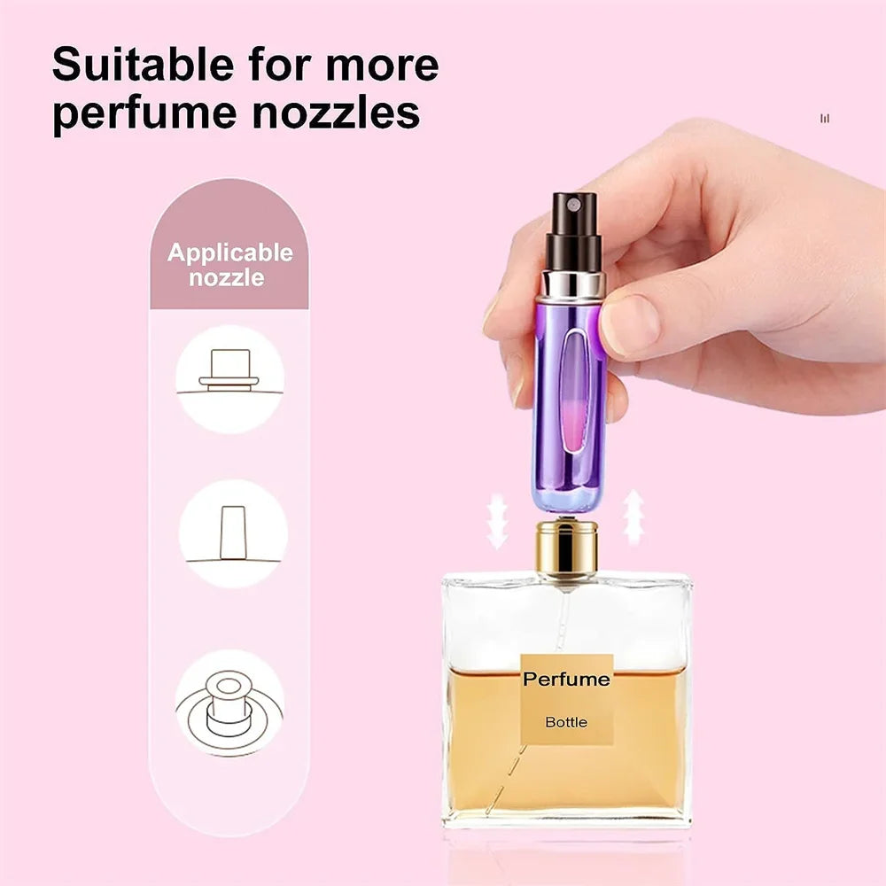 5ml Portable Perfume Atomizer Refillable Bottles - Empty Spray Bottle - Women In Mining