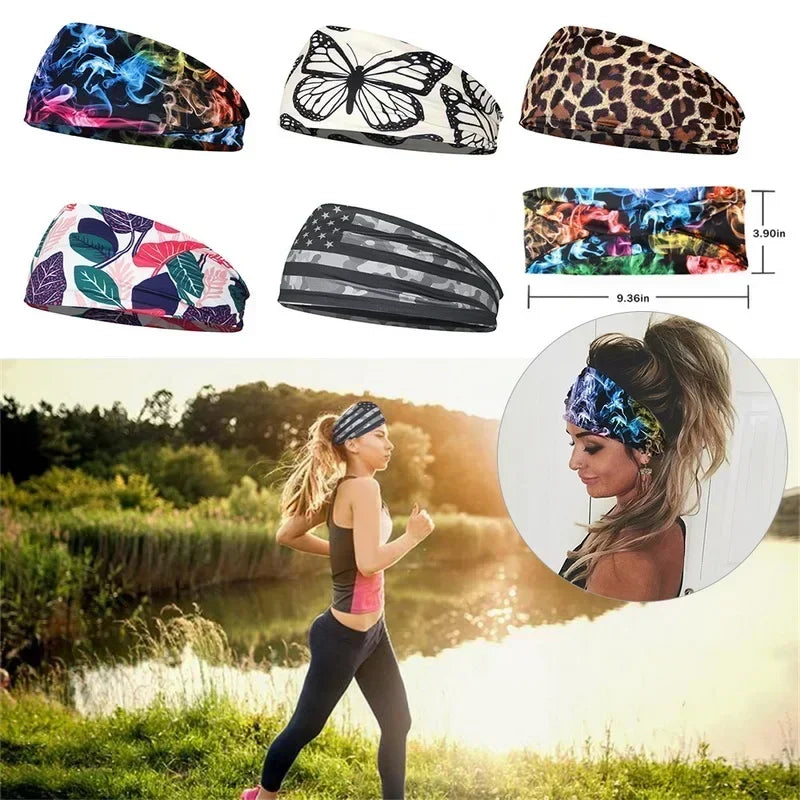 Tie Dye Yoga Sport Sweat Headband - Women In Mining