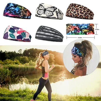 Tie Dye Yoga Sport Sweat Headband - Women In Mining