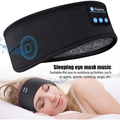 Bluetooth Earphone Sports Headband for Sleeping, Elastic Wireless Headphone Music Eye Mask, Wireless Bluetooth Headset Headband - Women In Mining