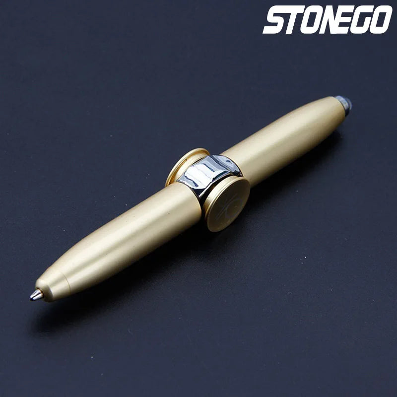 Relieve Stress Spinner Pen Gyroscope Decompression Light Ball Pen Shape Finger Gyro Writing Pen - Women In Mining