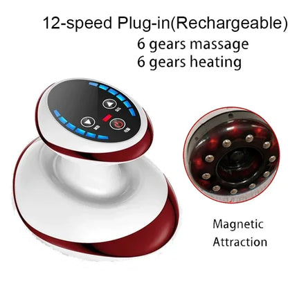 Electric Guasha Scraping Massage Cupping Back Massager Heating Fat Burner Anticellulite Body Shaping Massager Scraping Apparatus - Women In Mining