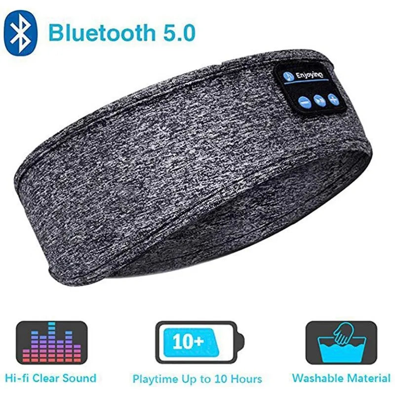 Bluetooth Earphone Sports Headband for Sleeping, Elastic Wireless Headphone Music Eye Mask, Wireless Bluetooth Headset Headband - Women In Mining