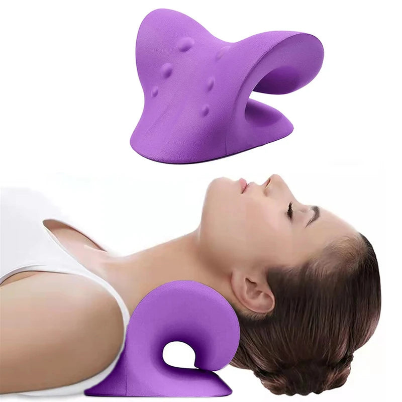Cervical Spine Stretch Neck Shoulder Relaxer Cervical Muscle Relaxation Shoulder Massage Pillow Spine Correction - Women In Mining