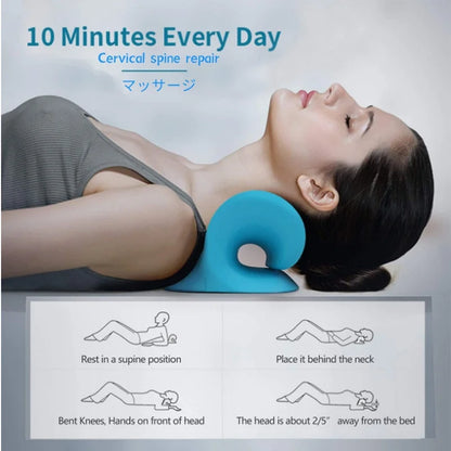 Cervical Spine Stretch Neck Shoulder Relaxer Cervical Muscle Relaxation Shoulder Massage Pillow Spine Correction - Women In Mining