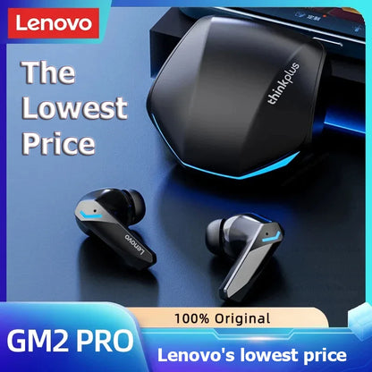 Original Choice Lenovo GM2 Pro Bluetooth V5.3 Earphone HD Call Low Latency Wireless Headphones Dual Mode Music Gaming Earbuds - Women In Mining