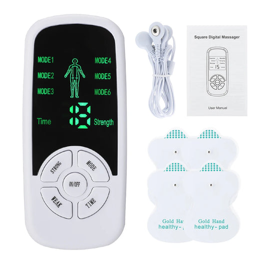 EMS Pulse Electric Muscle Stimulator Back Neck Body Massager Tens Acupuncture Meridian Physiotherapy Digital Massage Tools - Women In Mining